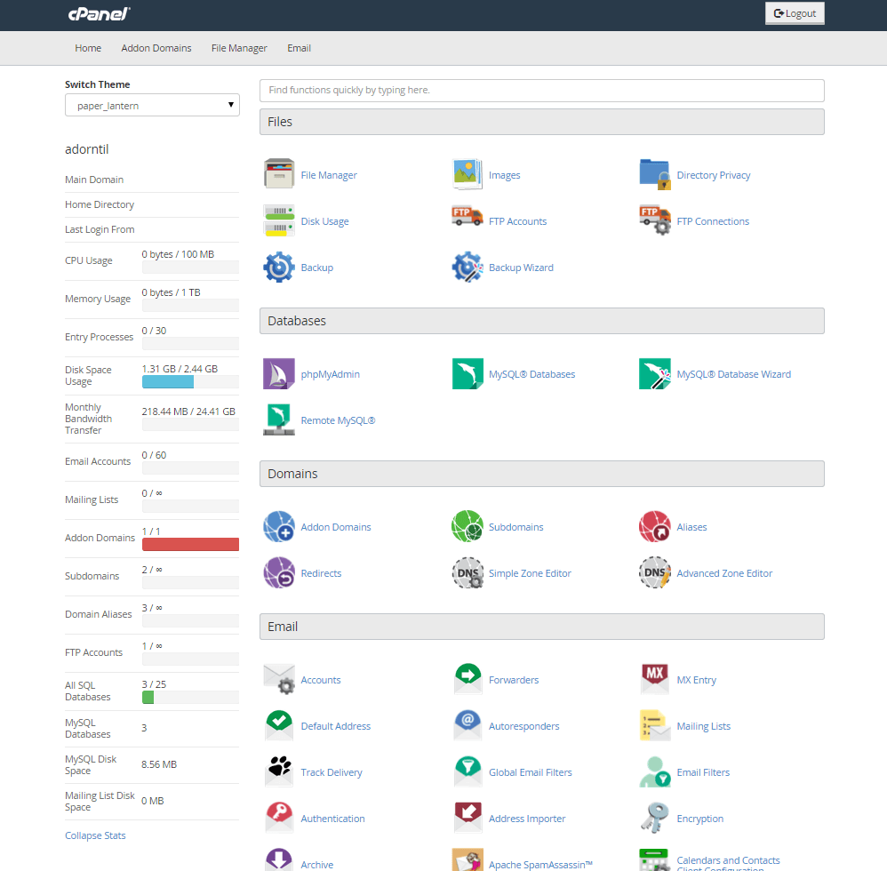 download files from hosting from cpanel